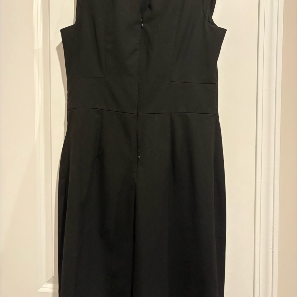 The Limited Black Sleeveless Pleated Midi Dress
